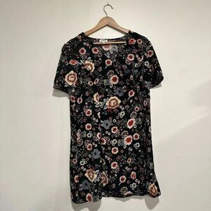 Umgee Women’s Floral Retro Mini Dress Size Large